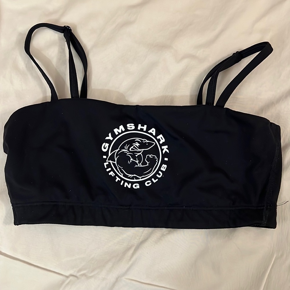 Gymshark Bandeau Black Sports bra